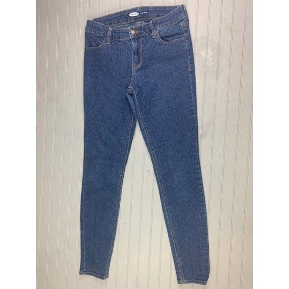 Old Navy Womens Jeans Size 2 Super Skinny Low Rise Stretch Med Wash